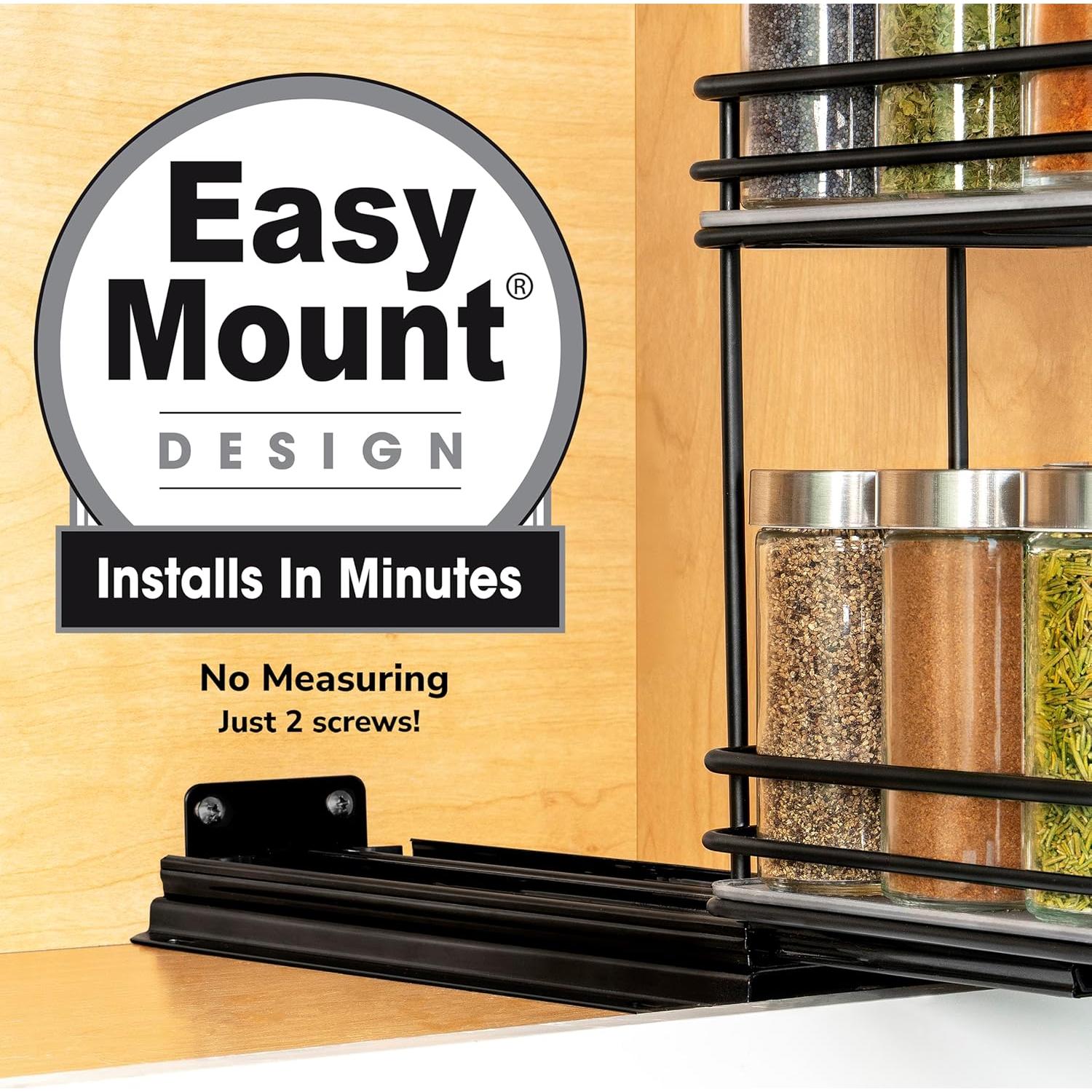 Organizador de Especias Extraíble LYNK PROFESSIONAL 10.8 cm Negro