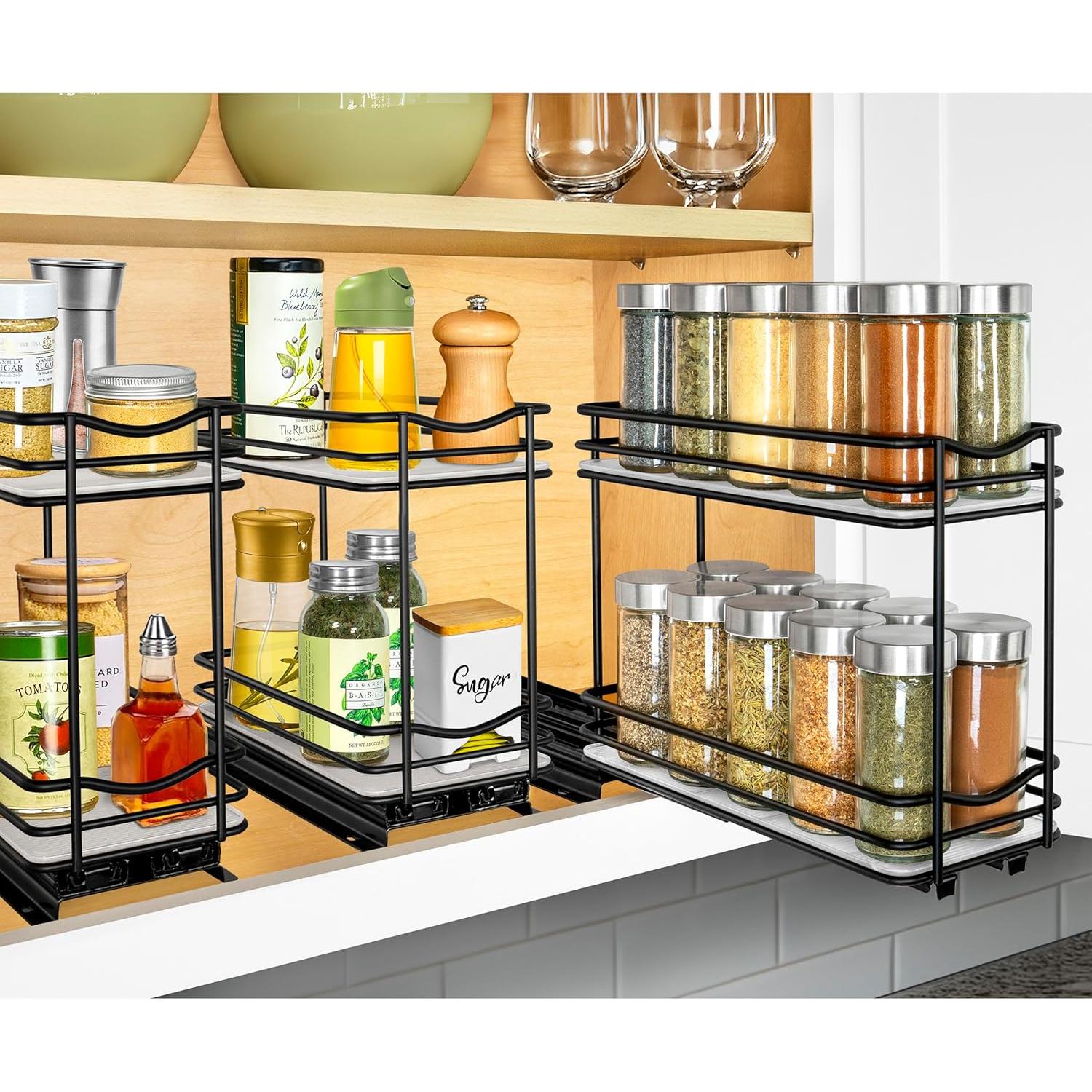 Organizador de Especias Extraíble LYNK PROFESSIONAL 10.8 cm Negro