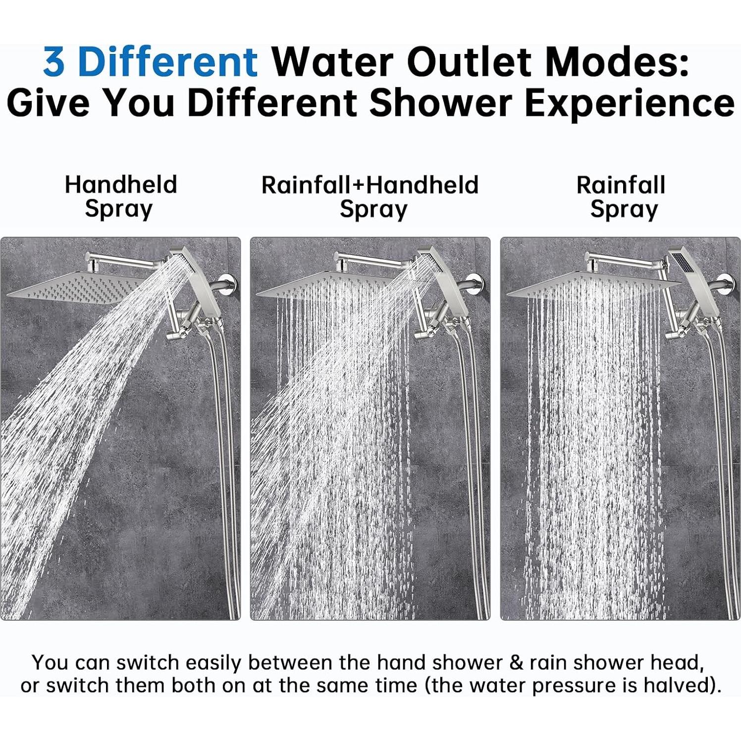 Cabezal de Ducha G-Promise 10" Cuadrado Metal Niquelado