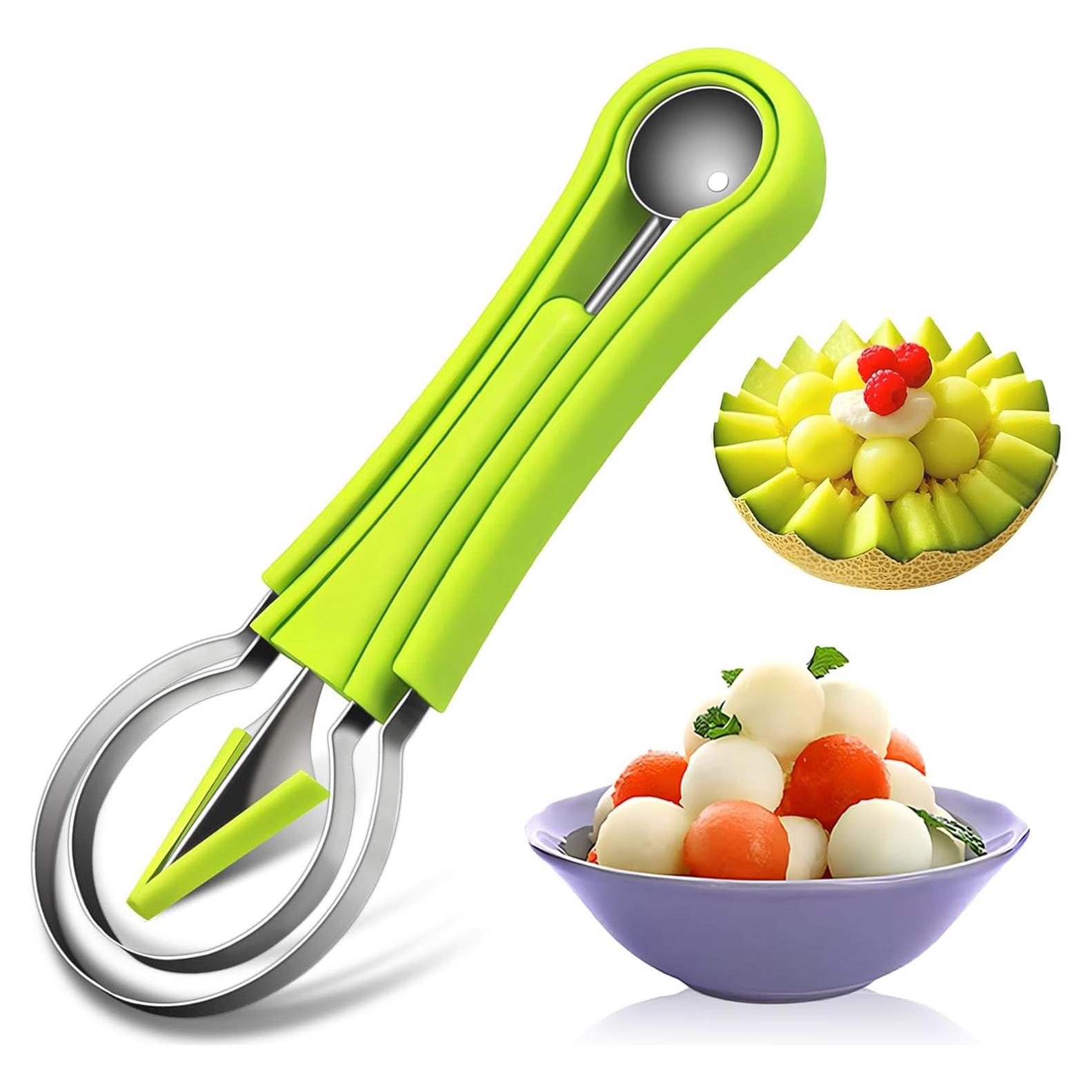 Conjunto de cucharas para melón Suuker 4 en 1 acero inoxidable