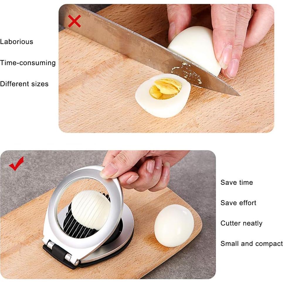 Cortador de Huevos BIBURY Multifuncional Acero Inoxidable