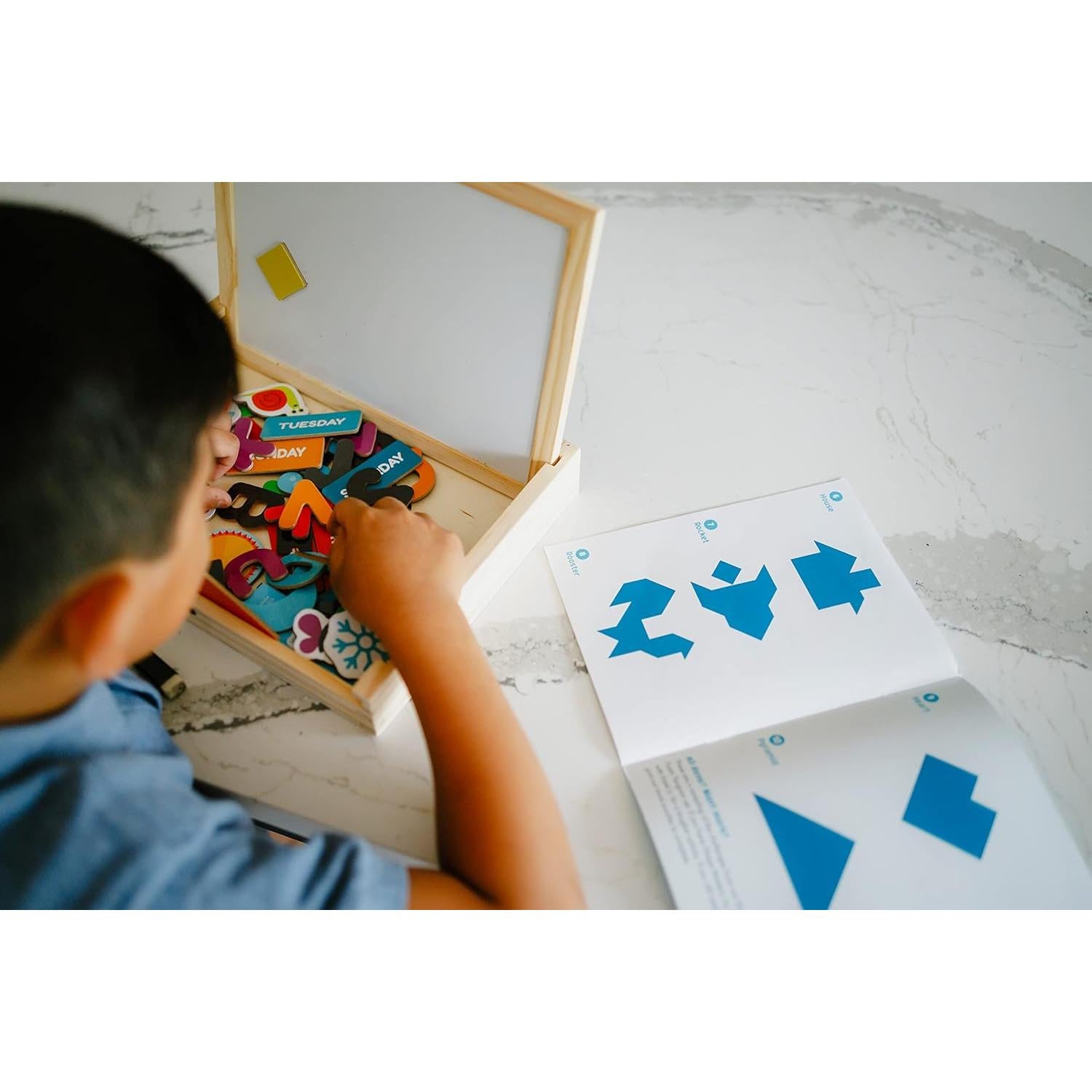 Chuckle & Roar Easel Jr. Tablero Magnético y de Tiza 24x19 cm