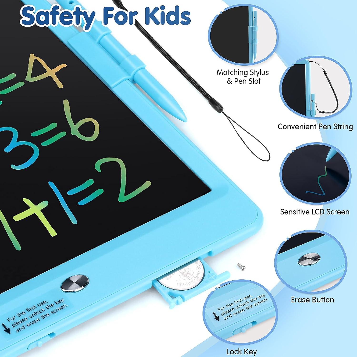 Tableta de Dibujo 10 Pulgadas MindPal LCD Azul para Niños