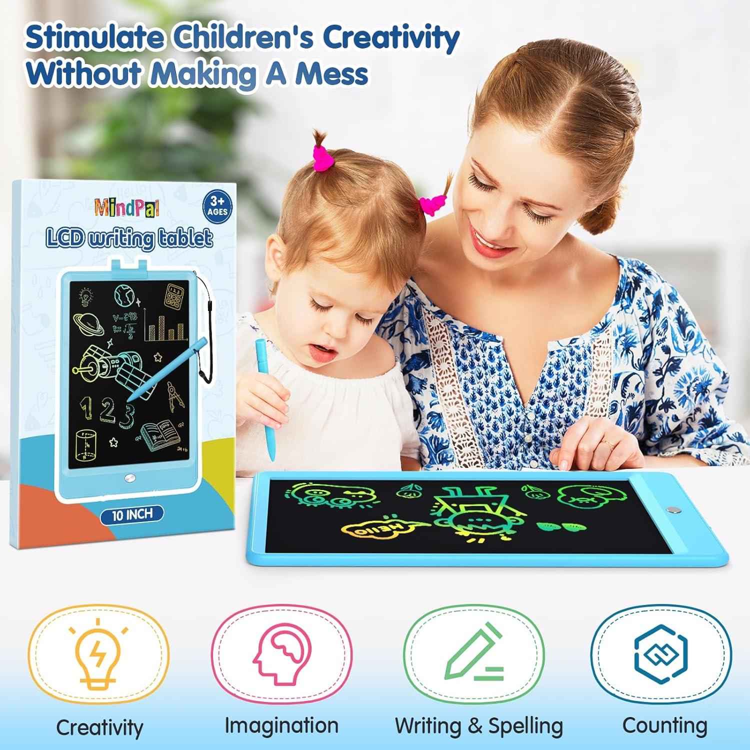 Tableta de Dibujo 10 Pulgadas MindPal LCD Azul para Niños
