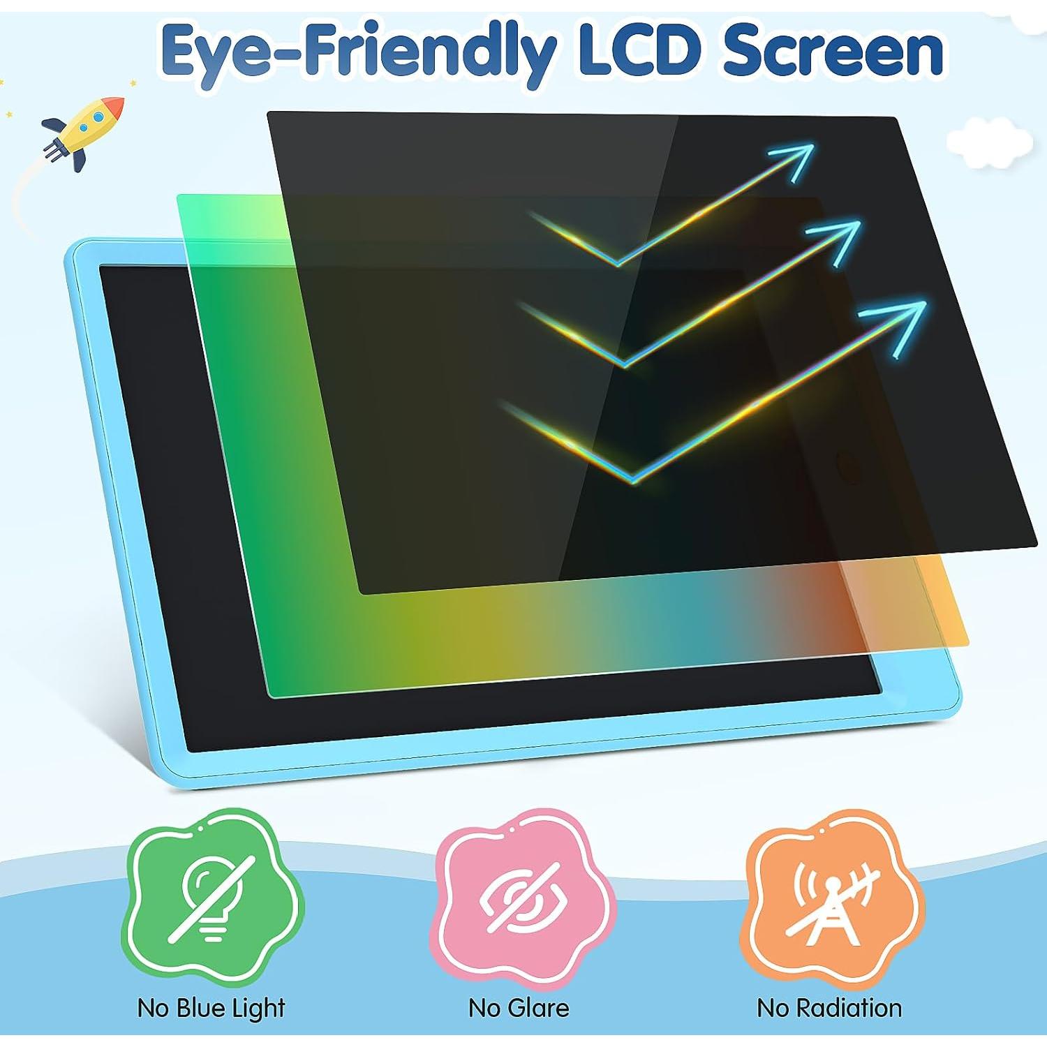 Tableta de Dibujo 10 Pulgadas MindPal LCD Azul para Niños