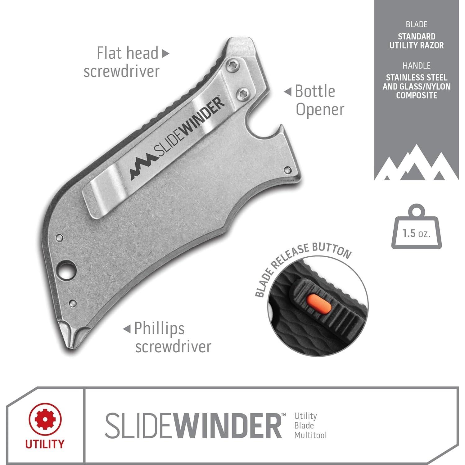 Cuchillo Multiherramienta Outdoor Edge SlideWinder Retráctil