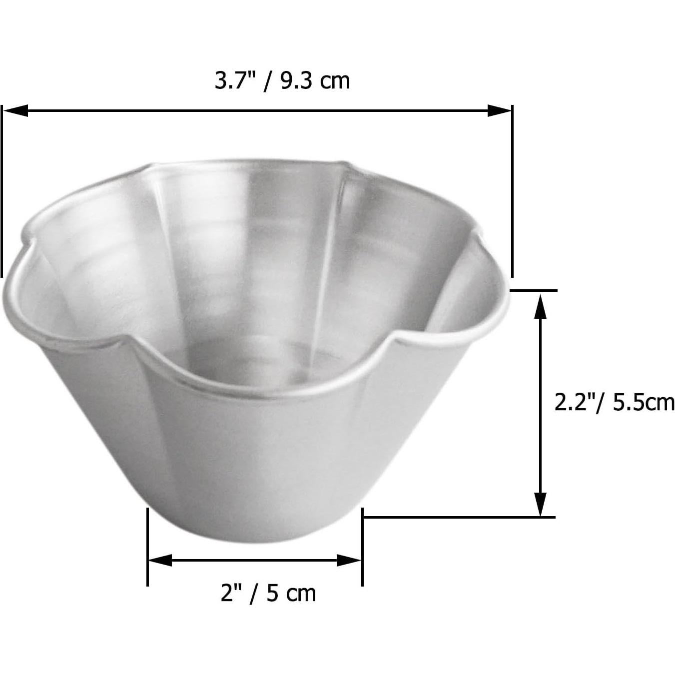 Moldes de Muffin en Forma de Flor LoveDeal - 6 Piezas 9.3cm