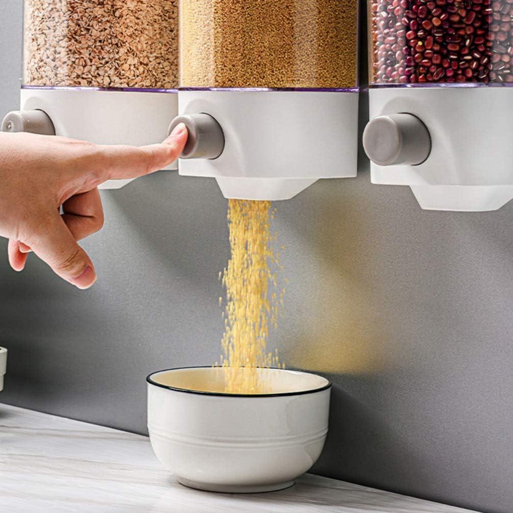 Dispensador de Arroz Kichvoe Montado en Pared 1L Hermético