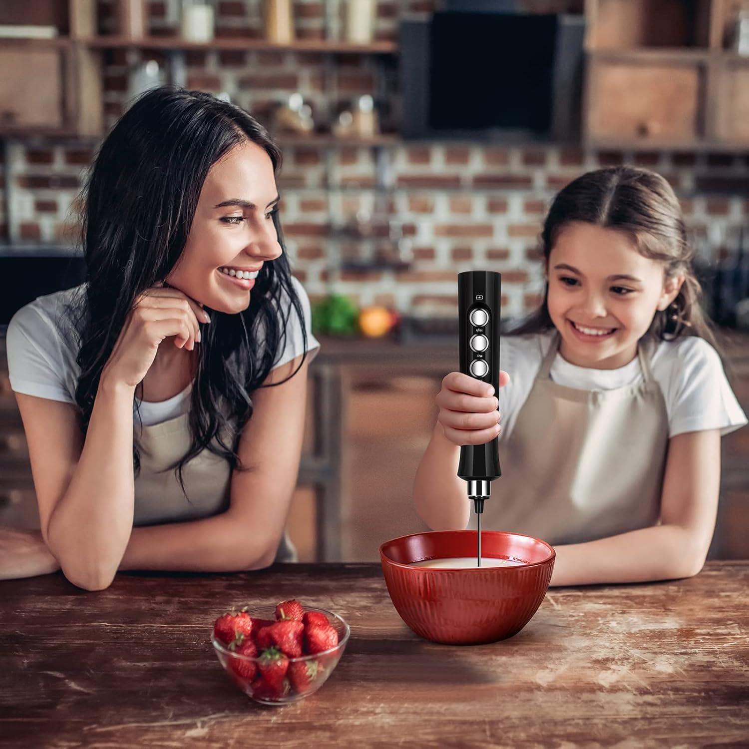 Espumador de Leche FoodVille MF02 Recargable 3 Velocidades