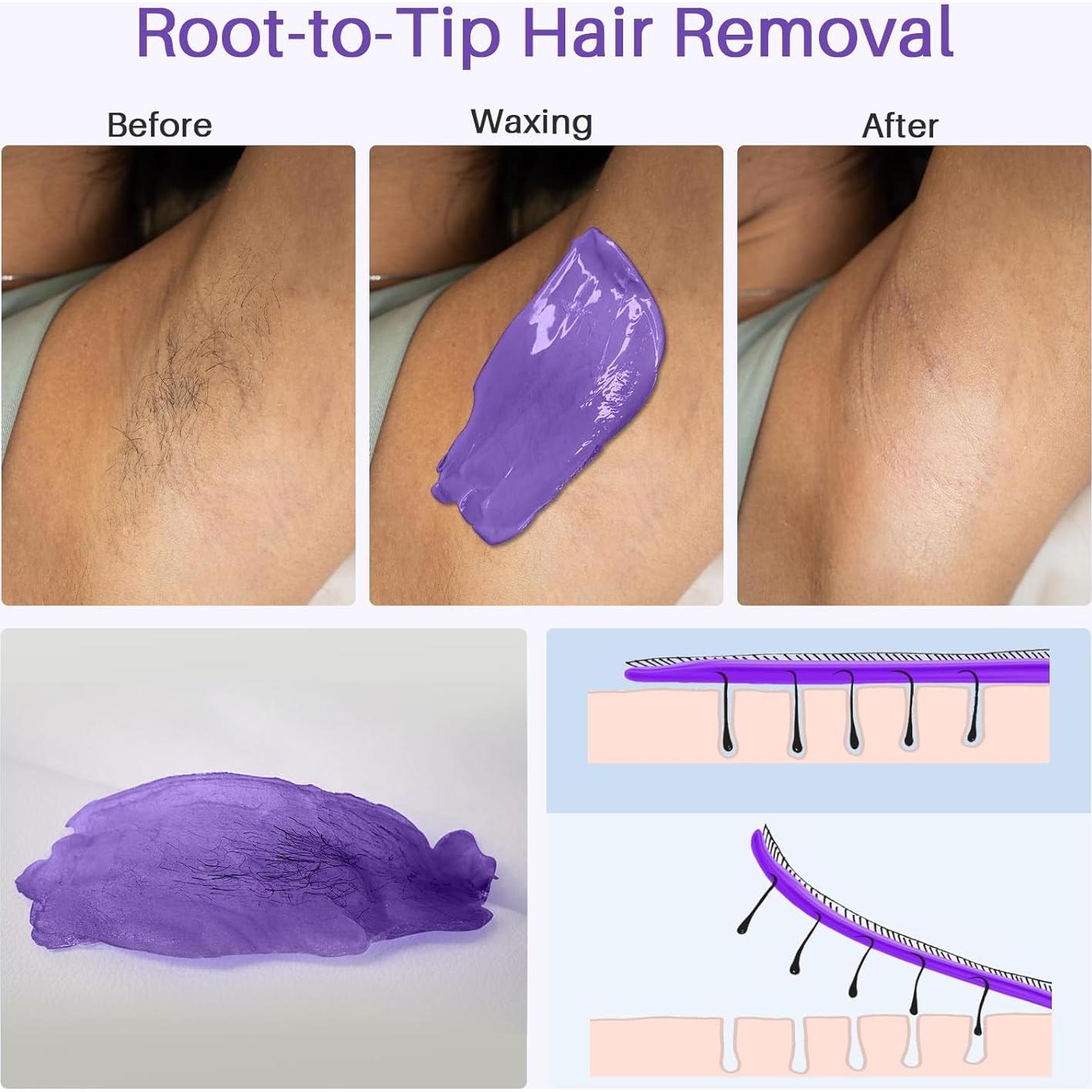 Kit de Depilación BLITZWAX con Calentador de Cera y 28 Accesorios