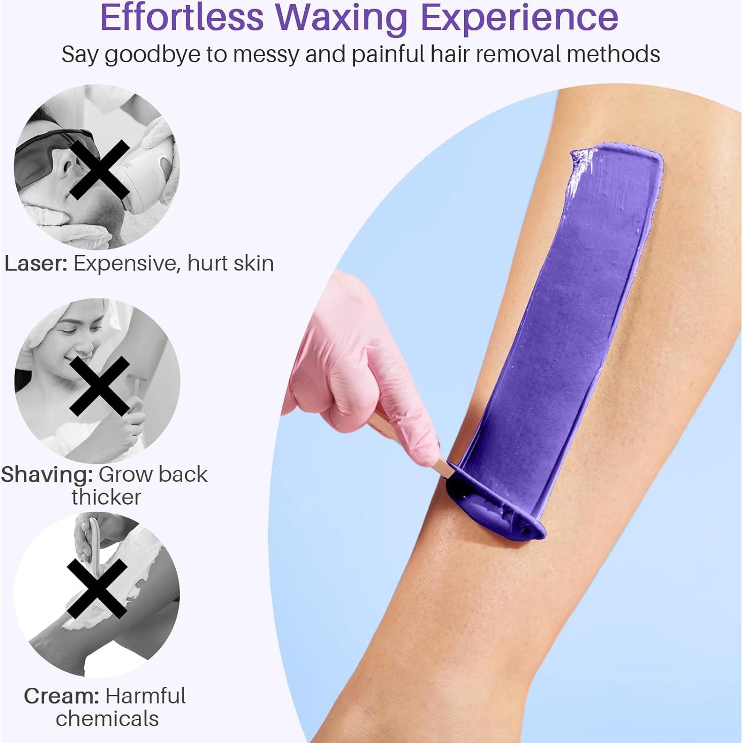 Kit de Depilación BLITZWAX con Calentador de Cera y 28 Accesorios