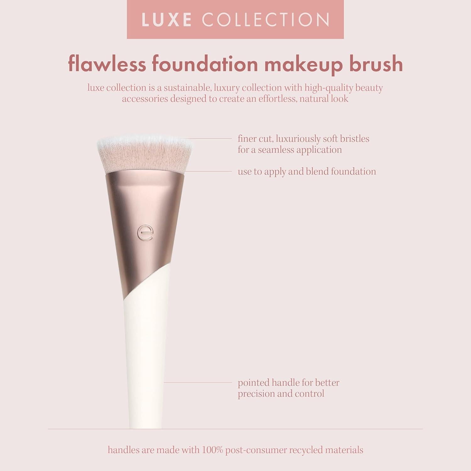 Brocha de Maquillaje Luxe Flawless EcoTools - Cerdas Sintéticas