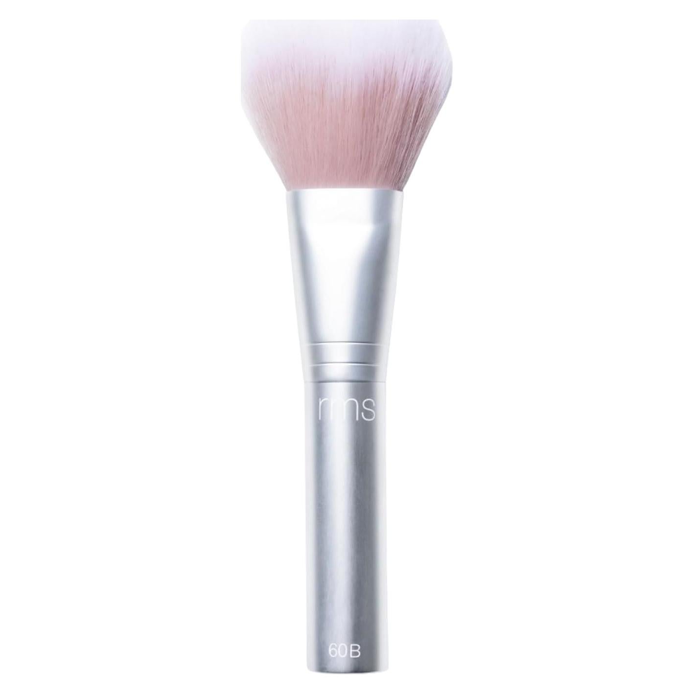 RMS Beauty Skin2Skin Powder Blush Brush - Vegan, Synthetic Fiber Face Makeup Brush for Powder Bronzer, Loose Powder & Powder Blush, Cruelty Free Clean Beauty Makeup Tools