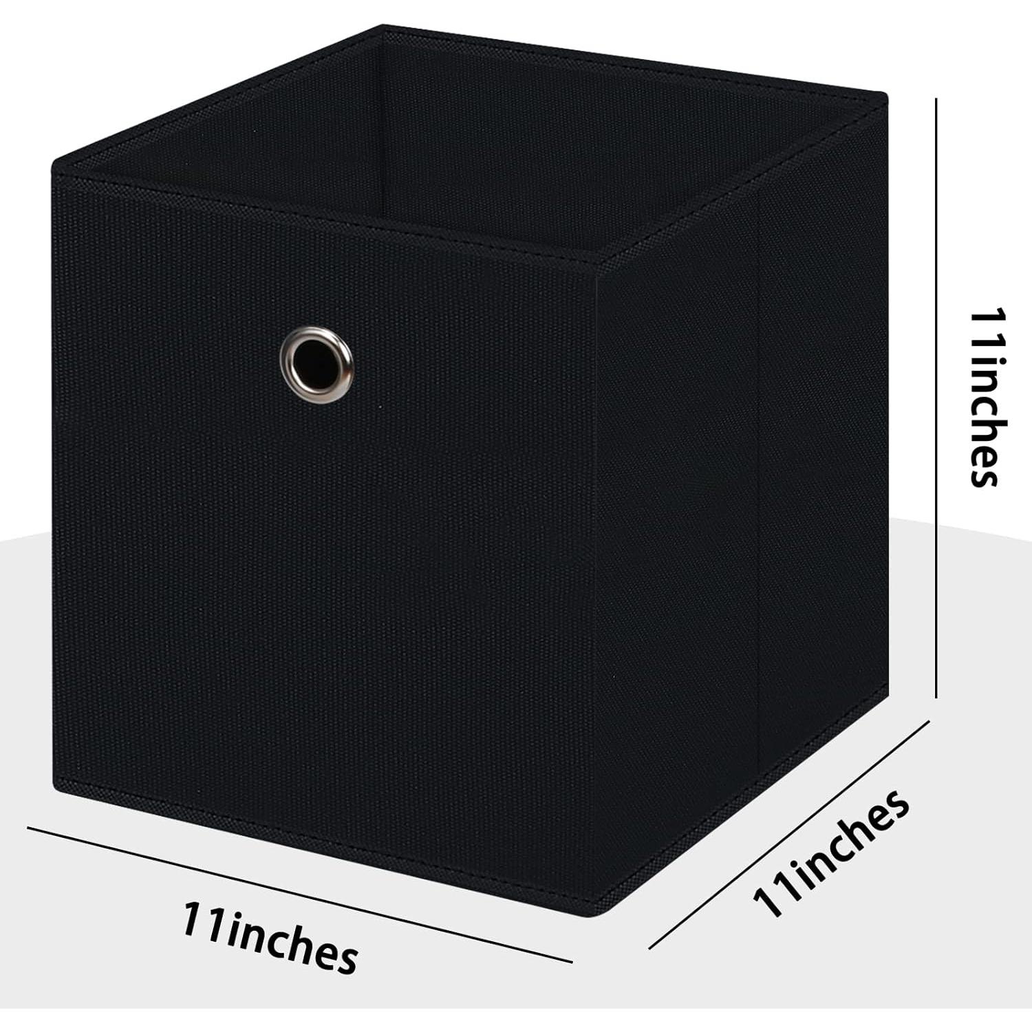 Cajas de Almacenamiento Plegables NieEnjoy 3 Piezas 11L Negras