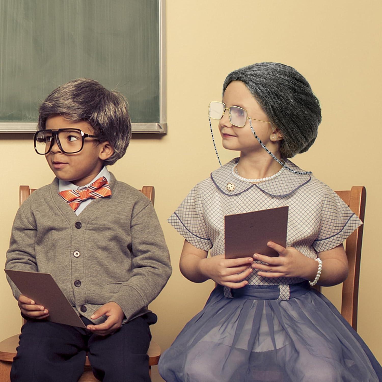 Disfraz de Vieja para Niñas Huskein con Peluca y Accesorios