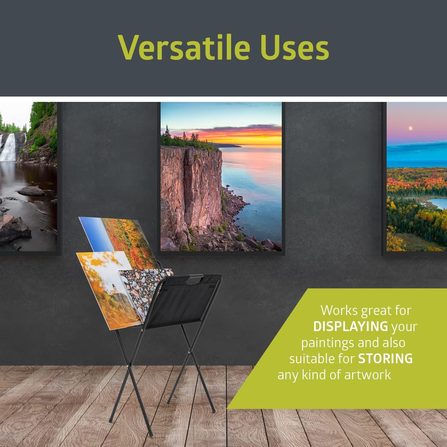 Soporte Plegable para Impresiones Pearington - Negro, 99x54cm