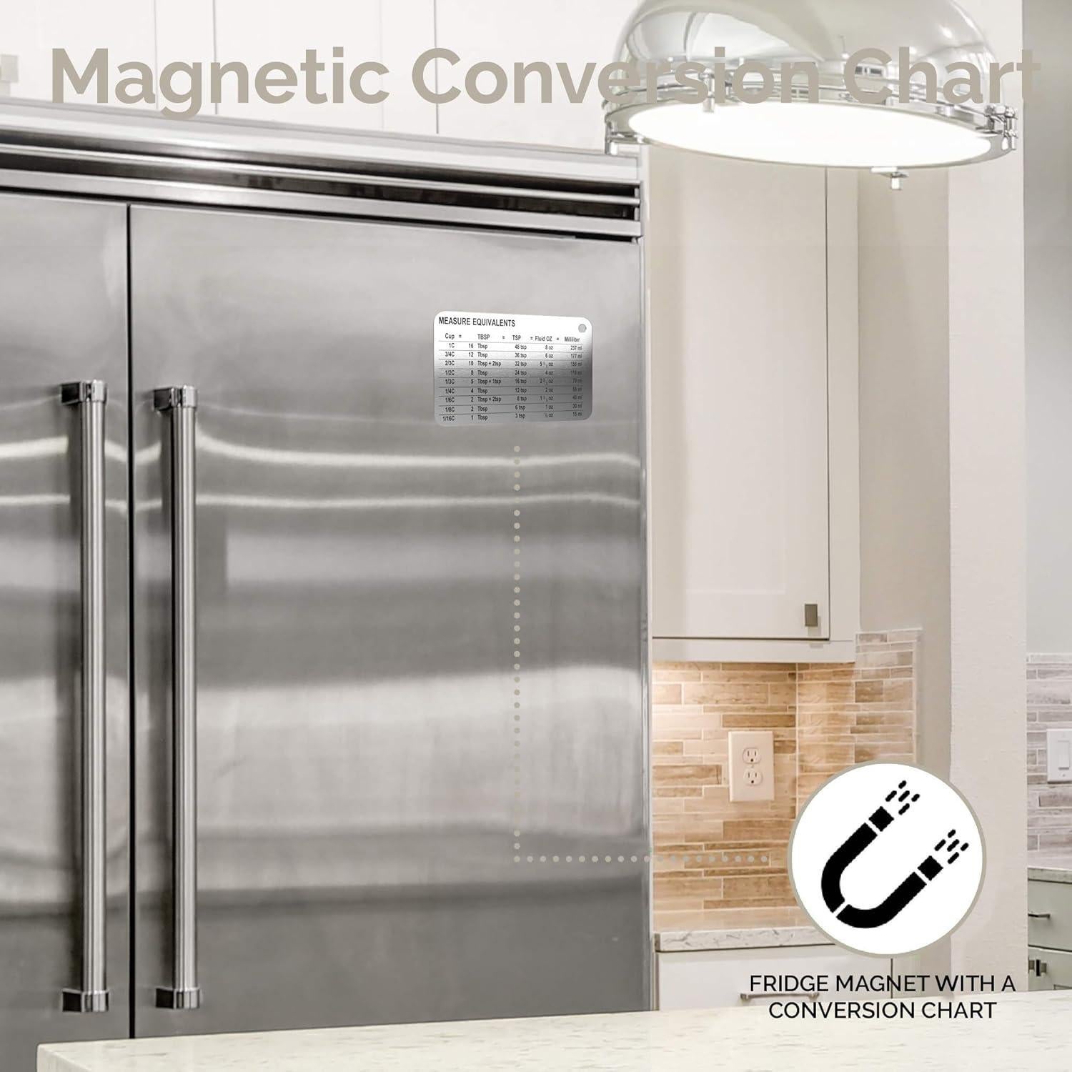 Juego de 22 Piezas de Tazas y Cucharas Medidoras CuttleLab