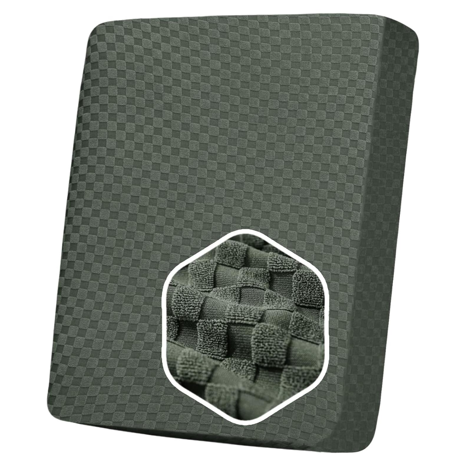 Funda de Cojín YEMYHOM Verde Militar A Cuadros 76x76 cm