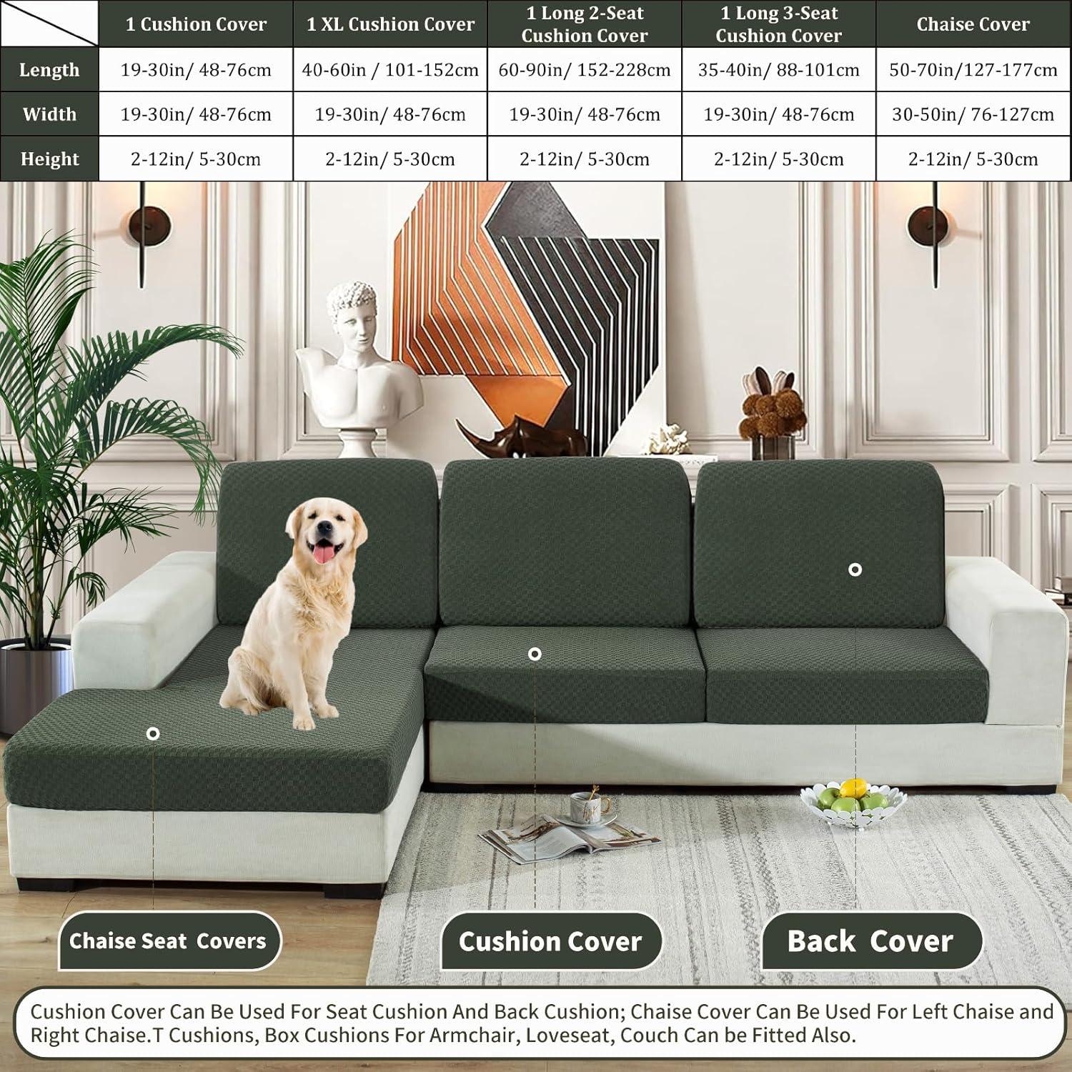 Funda de Cojín YEMYHOM Verde Militar A Cuadros 76x76 cm