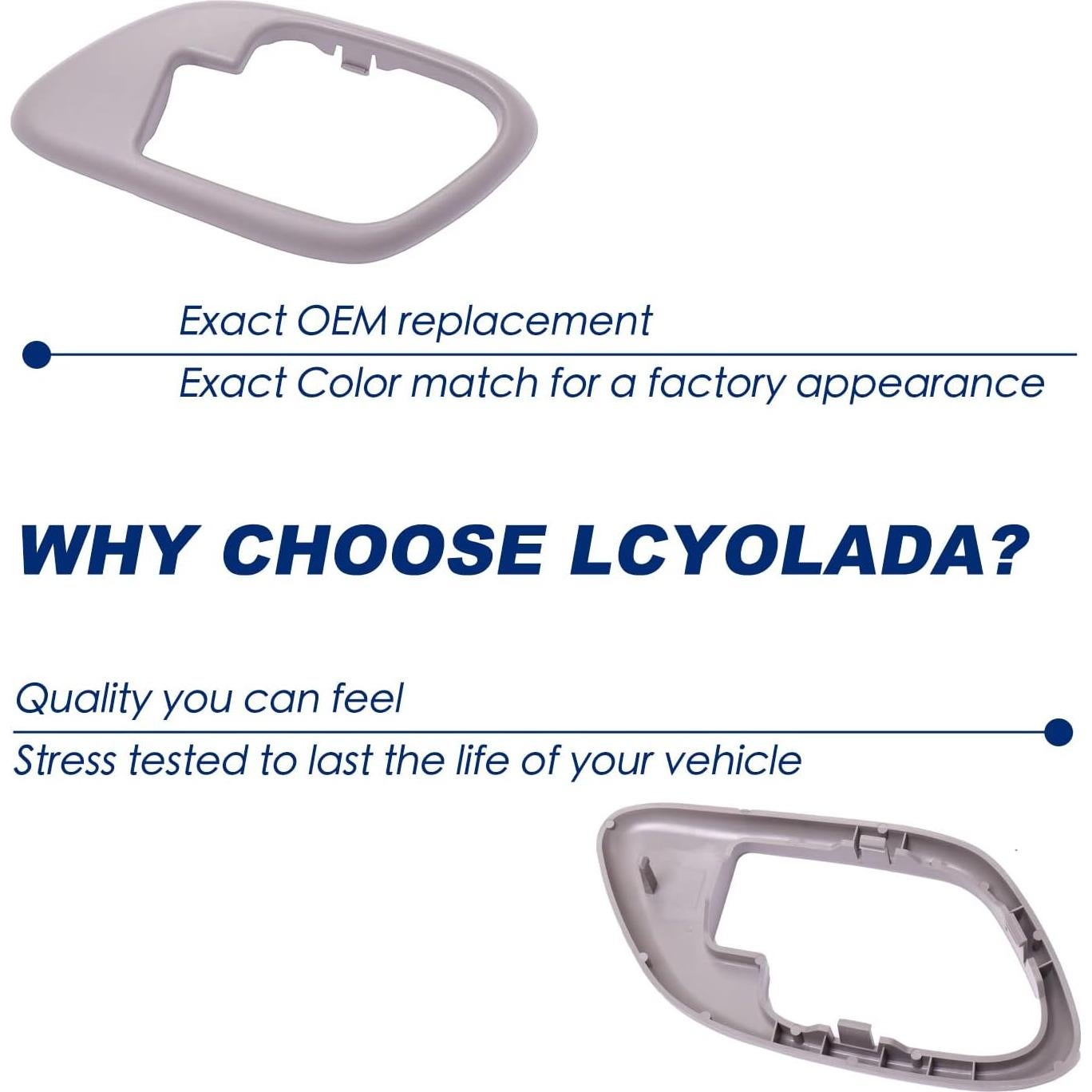 Moldura de Manija de Puerta Interior Lcyolada para Chevy GMC 1995-2000