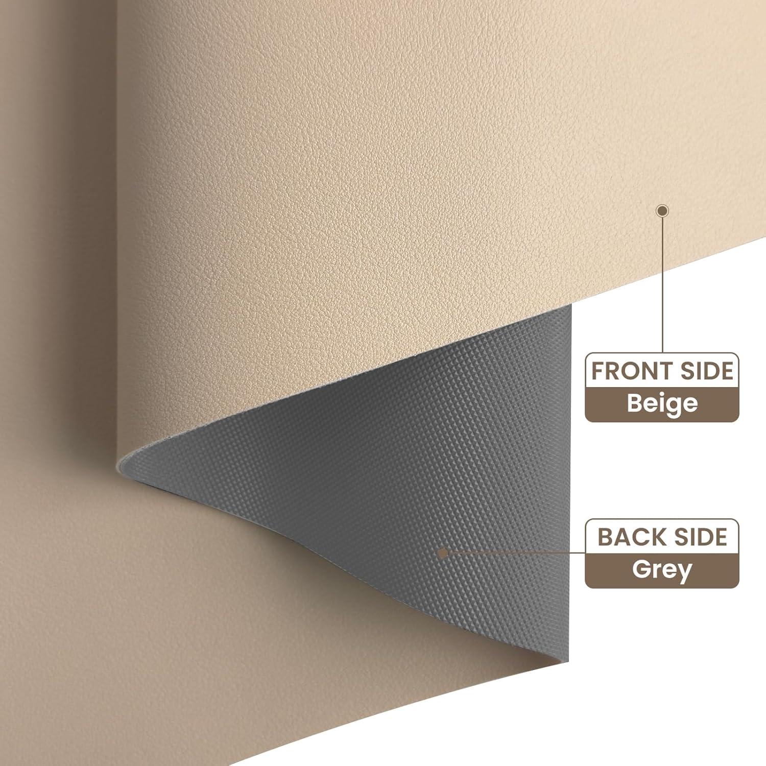 Alfombrilla de Escritorio Antideslizante Meetcolor Beige Gris 60x35cm