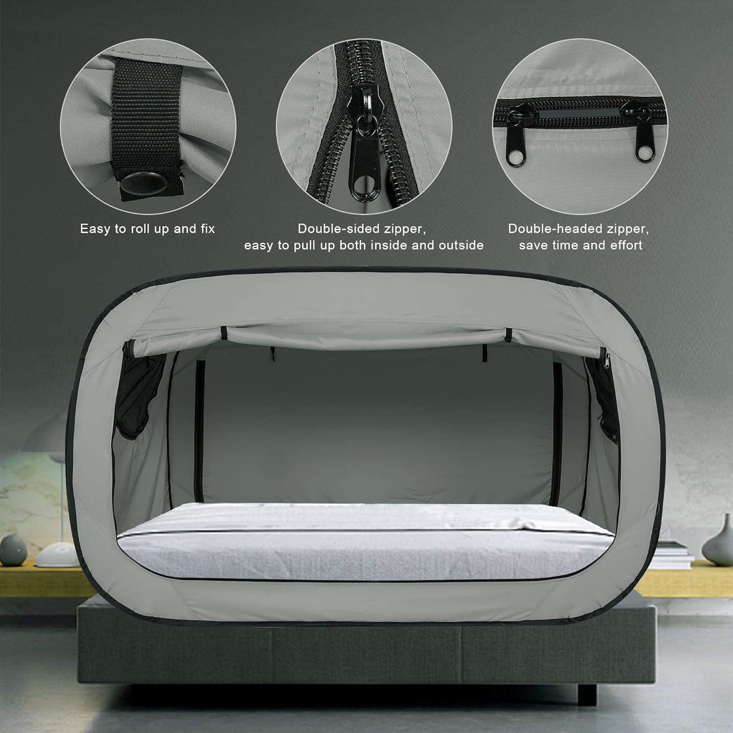 Carpa de Cama ANC POP Individual Negra 200x105x120cm