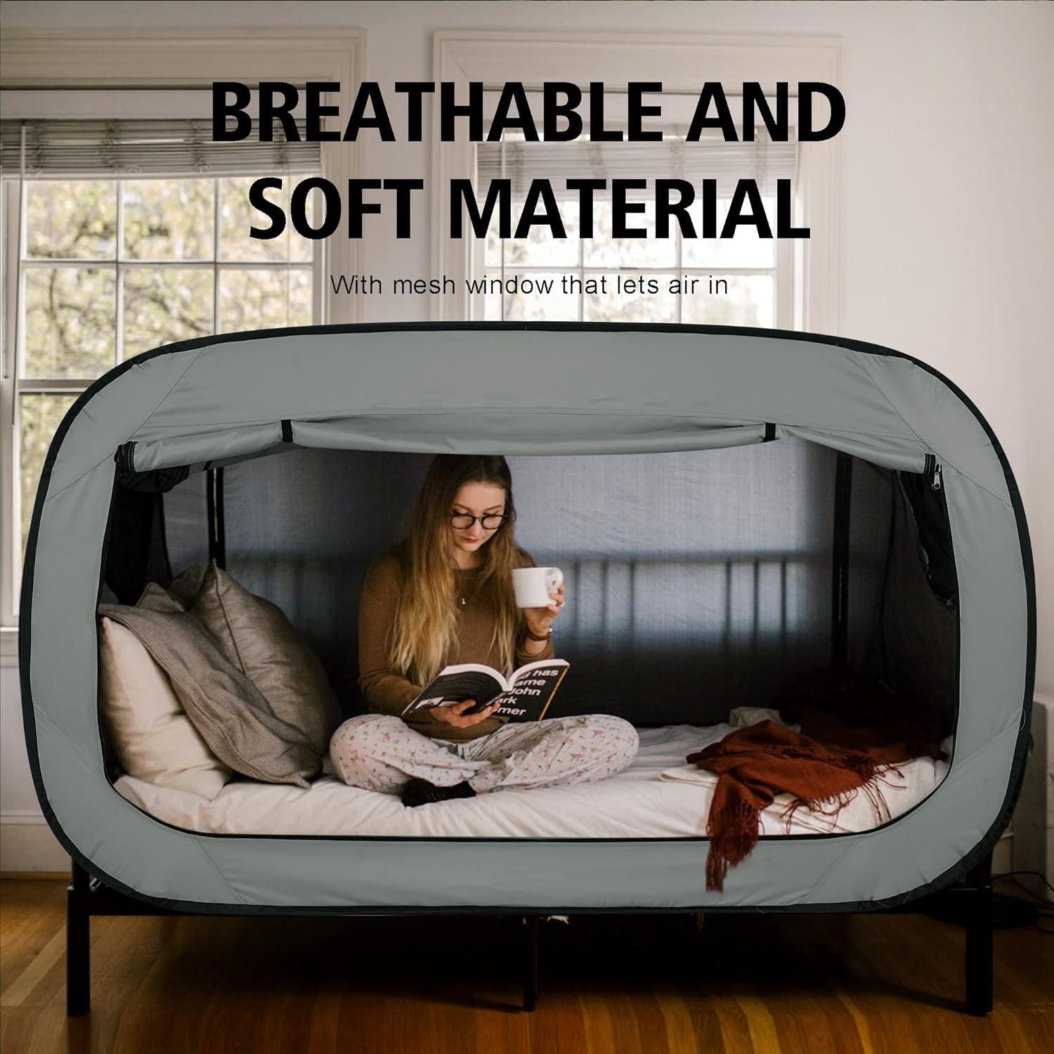 Carpa de Cama ANC POP Individual Negra 200x105x120cm