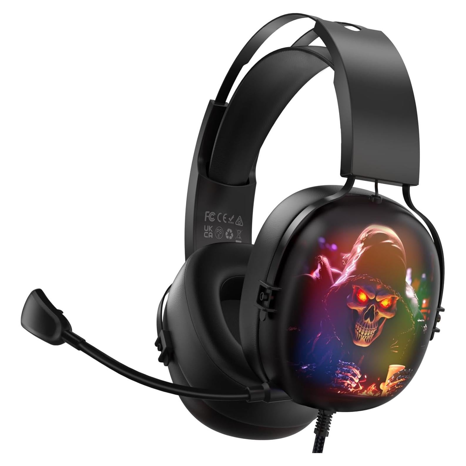 Auriculares Gaming RYR CM7001 USB 7.1, Sonido Surround, RGB