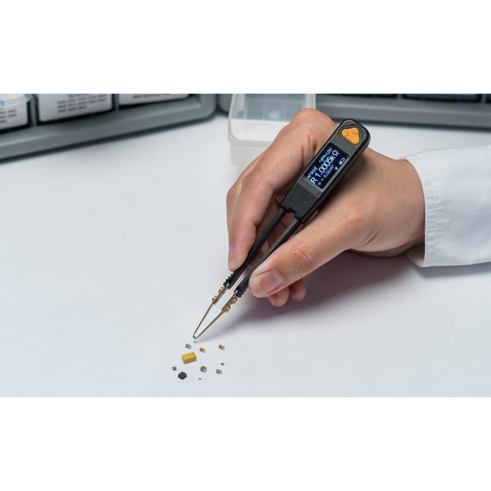 Pro1 Plus - 100KHz LCR Meter with 0.1% Accuracy/LED Tester/ESR Meter/Smart SMD Tweezers