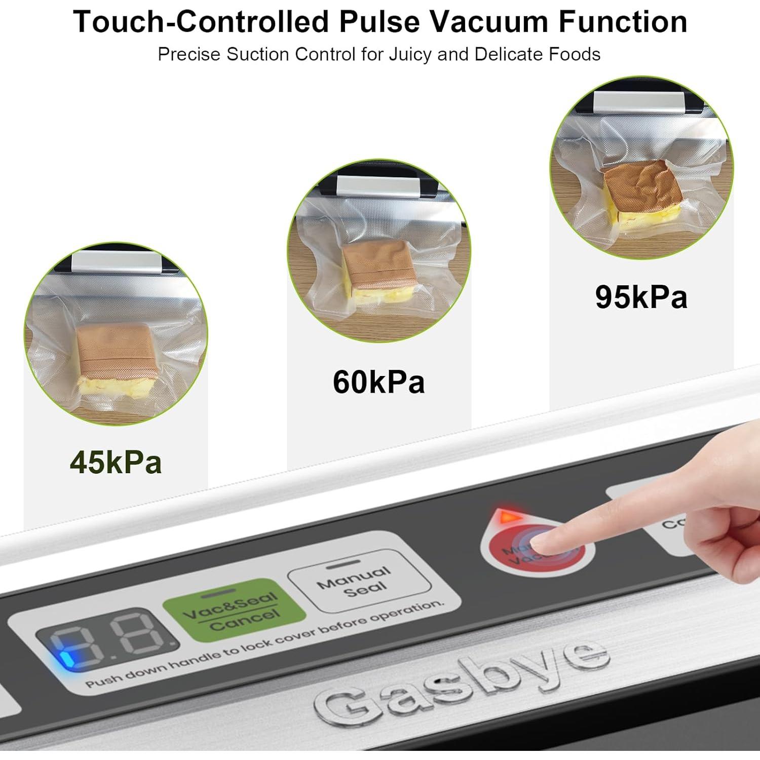 Máquina Selladora al Vacío Gasbye VS5166 Doble Sellado 95kPa