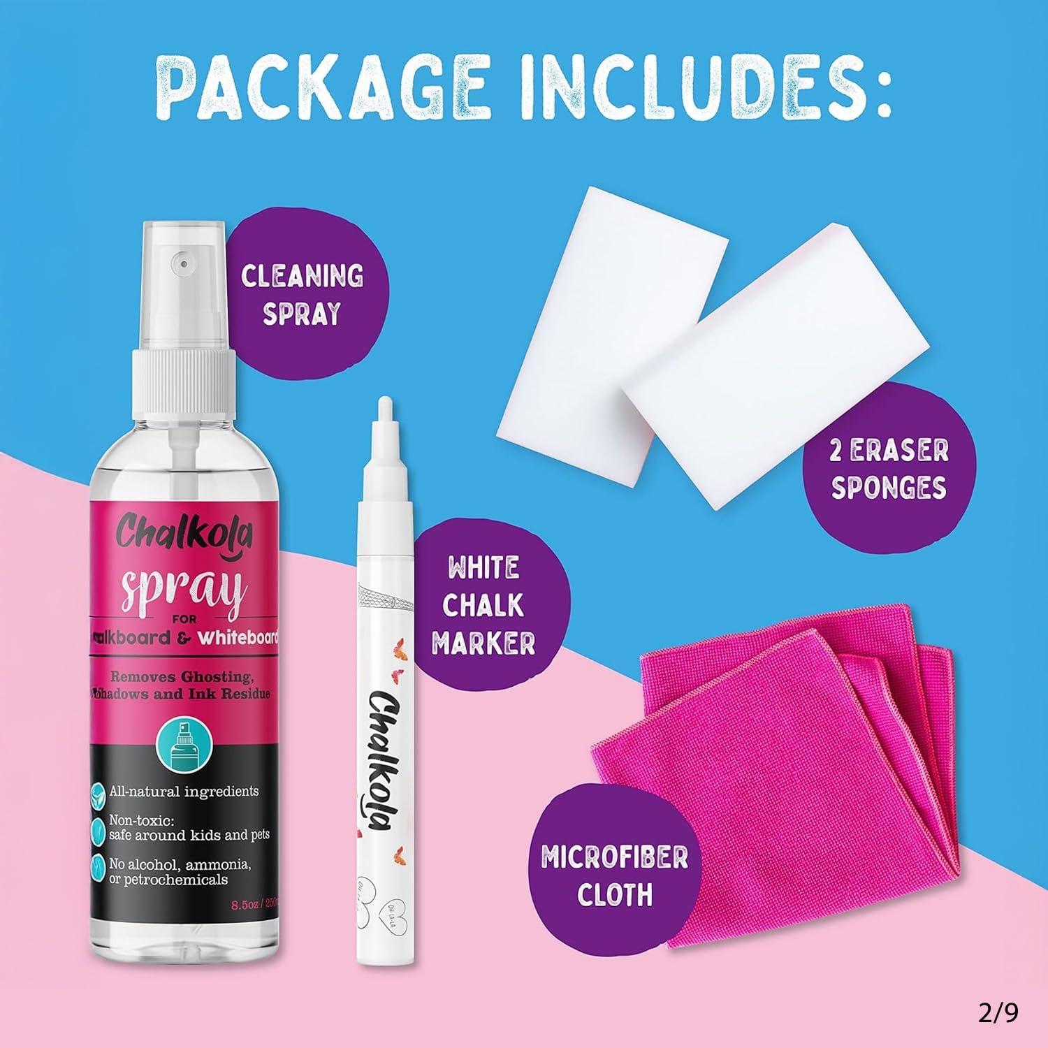 Kit Limpiador Chalkola para Pizarras Blancas y Negras