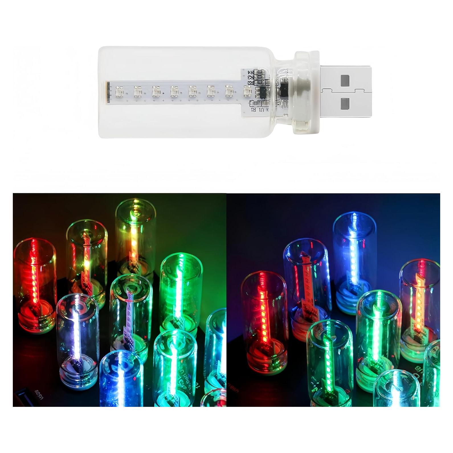 Lámpara de Atmósfera LED Suxuangou USB - 7 Modos de Color