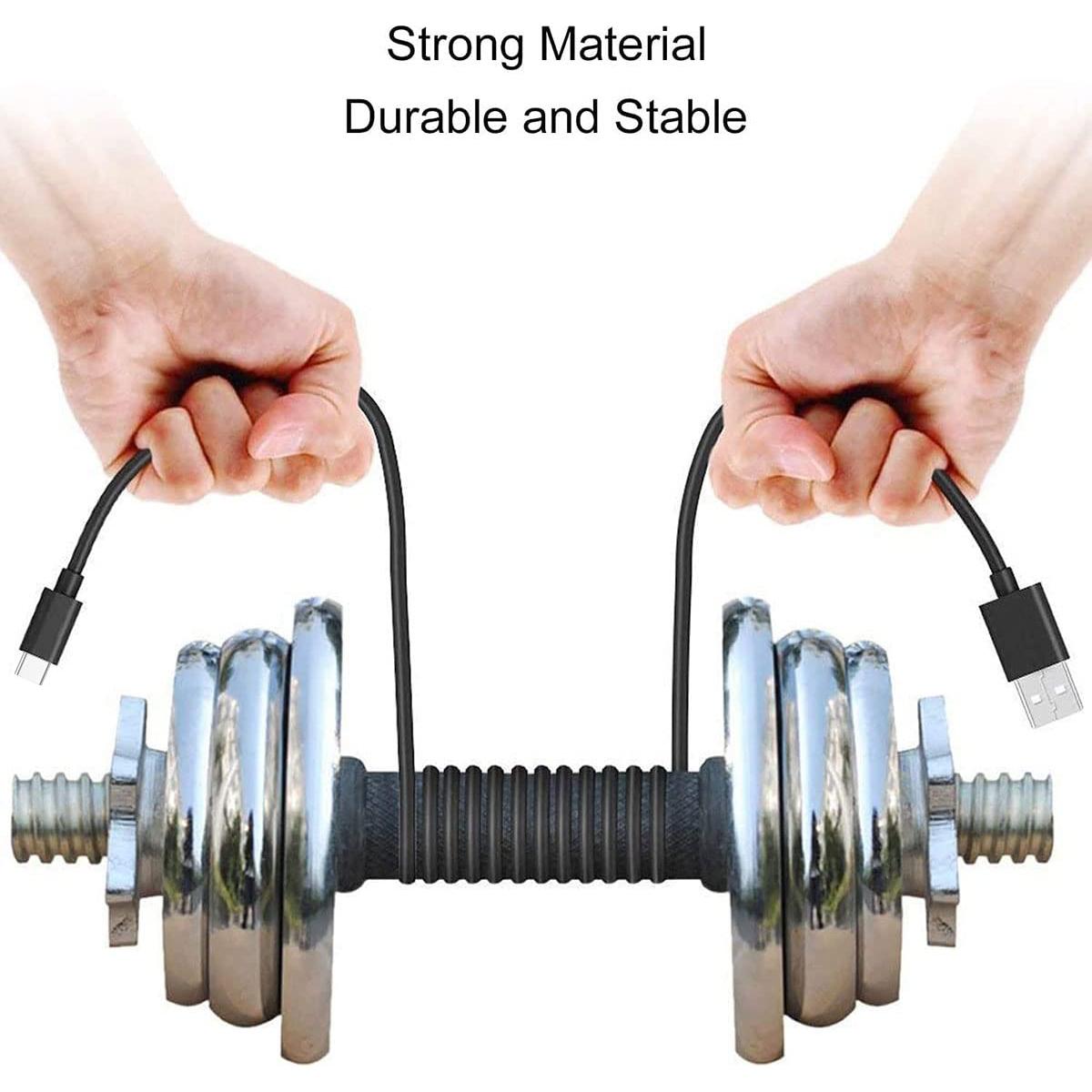 Cable de carga USB C 1.5m para ventiladores JISULIFE y más