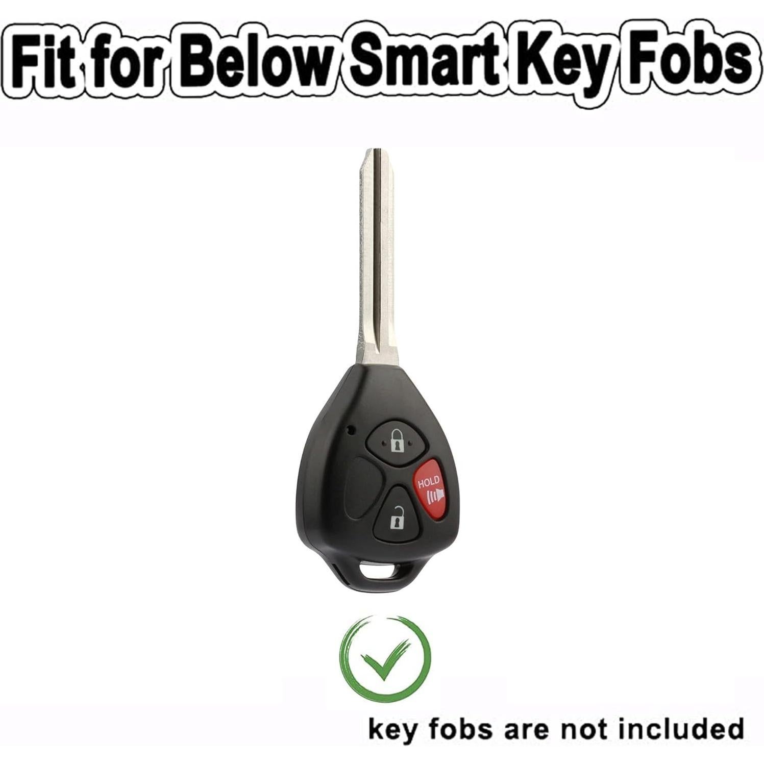 Cubierta de llavero Toyota TAPAYICA 3 botones negro-dorado