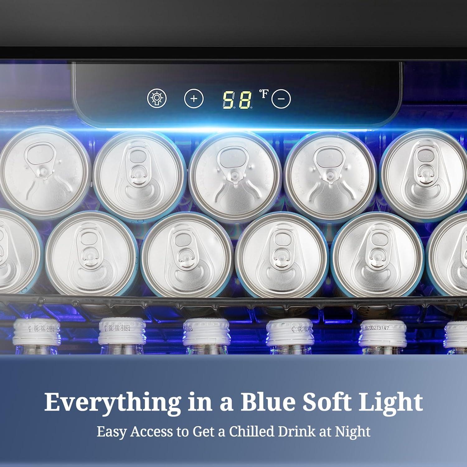 Refrigerador de Bebidas Antarctic Star 48 L con Puerta de Vidrio