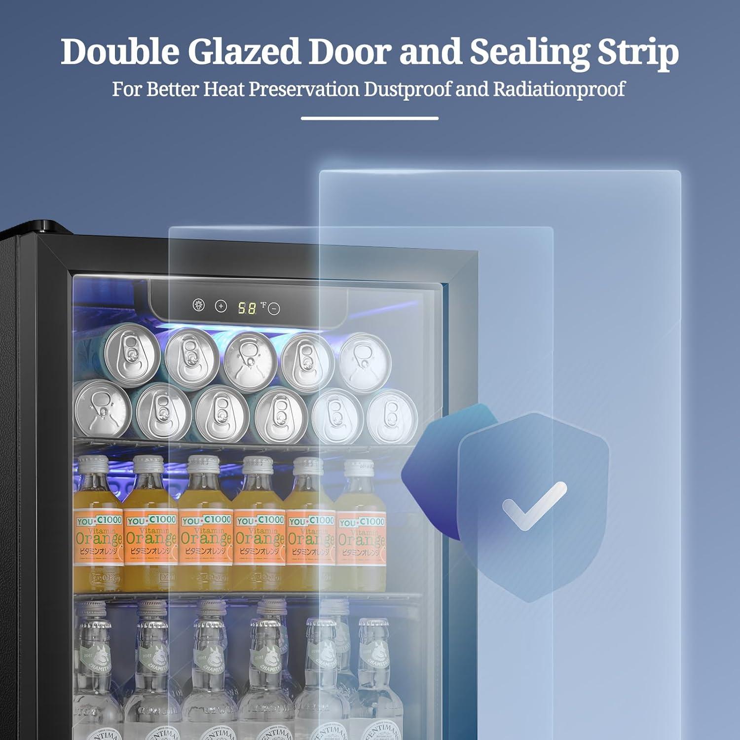 Refrigerador de Bebidas Antarctic Star 48 L con Puerta de Vidrio