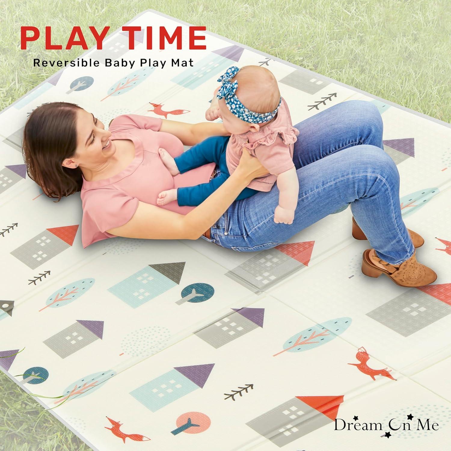 Tapete de Juego Dream On Me Reversible 195x147 cm Plegable