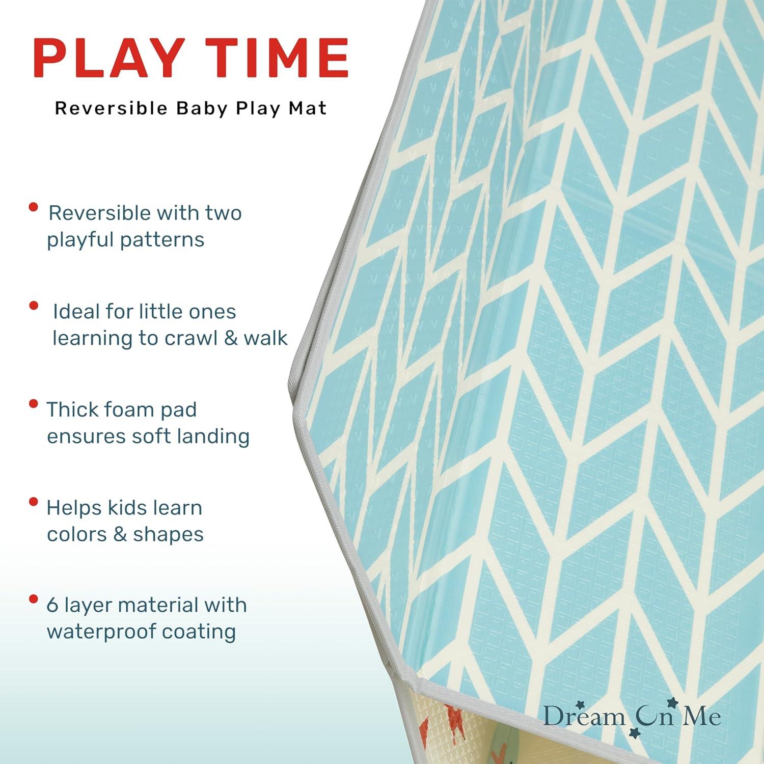 Tapete de Juego Dream On Me Reversible 195x147 cm Plegable