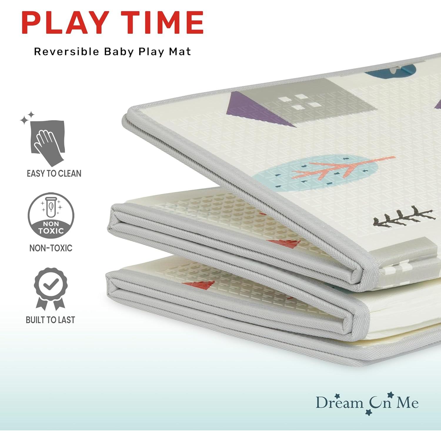 Tapete de Juego Dream On Me Reversible 195x147 cm Plegable