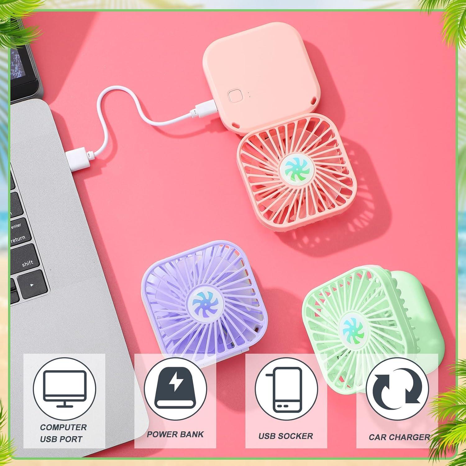 Ventilador de Cuello Hortsun 3 Piezas Portátil 3 Velocidades