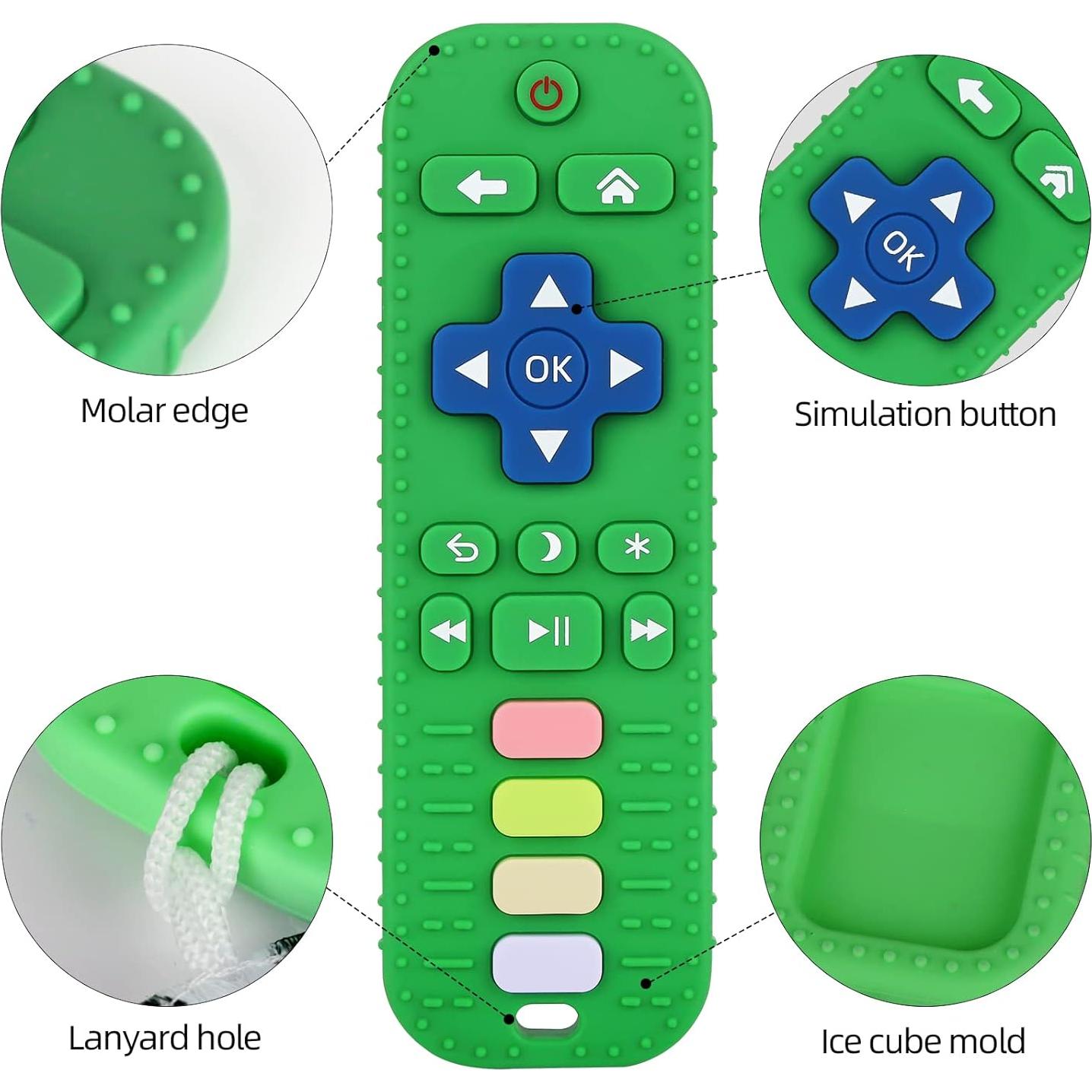 Mordedor de Silicona Verde Chuya Control Remoto para Bebés