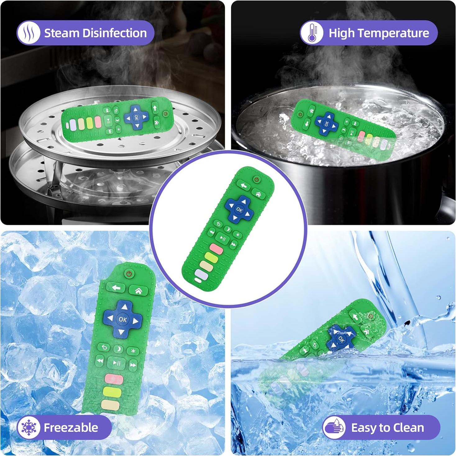 Mordedor de Silicona Verde Chuya Control Remoto para Bebés