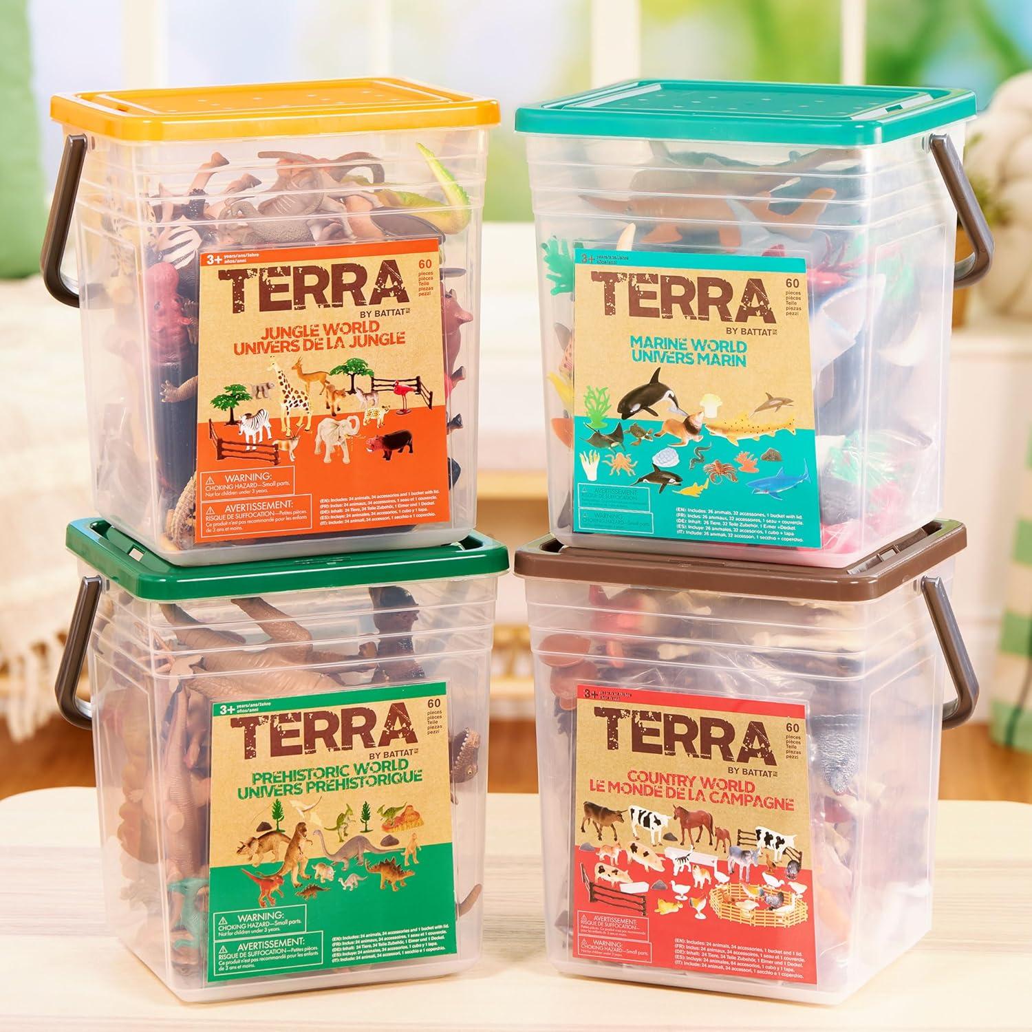 Set de Juguetes de Animales Marinos Terra by Battat - 60 Piezas