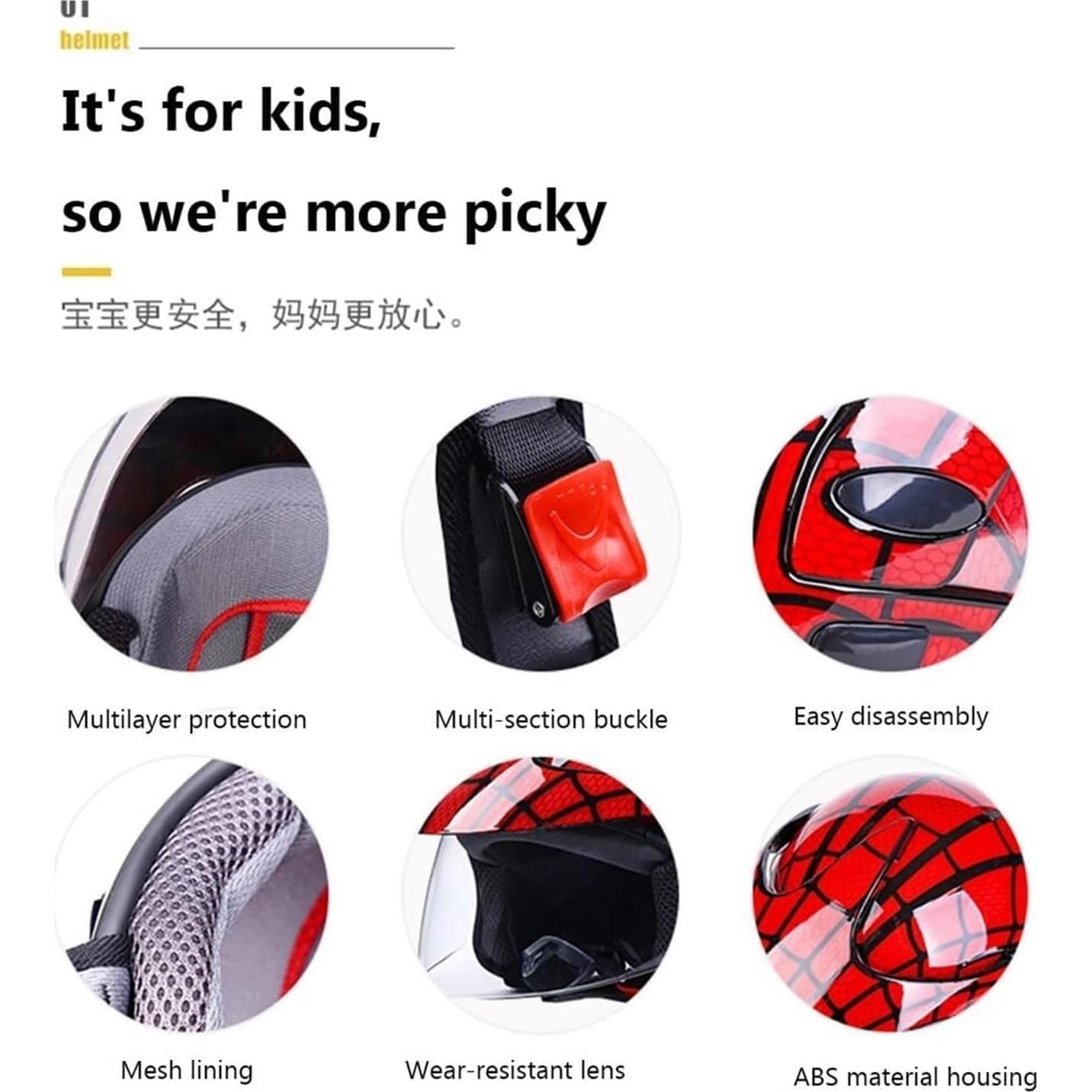 Casco de Motocicleta TYHJWLKJ FHG-56R8 Rojo Brillante 3/4