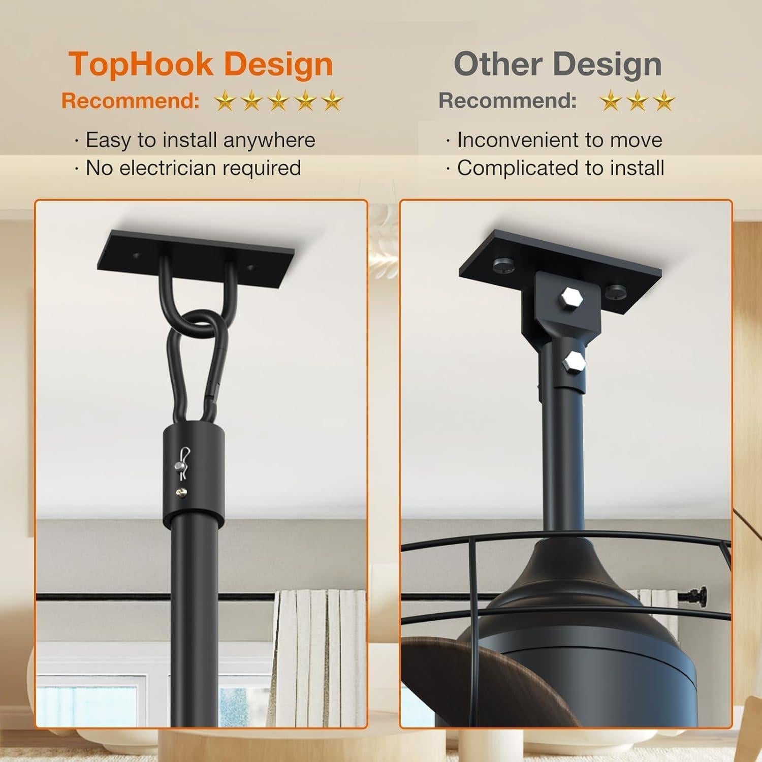 Ventilador de Techo Exterior Addlon 50.8cm con Luz y Control Remoto