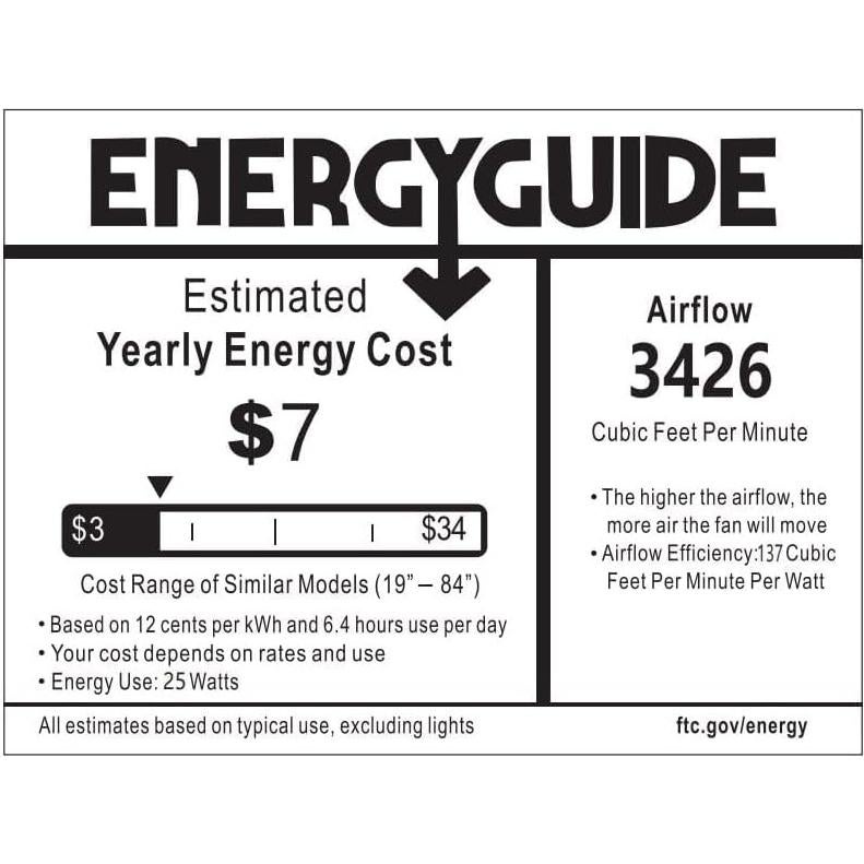 Ventilador de Techo Exterior Addlon 50.8cm con Luz y Control Remoto