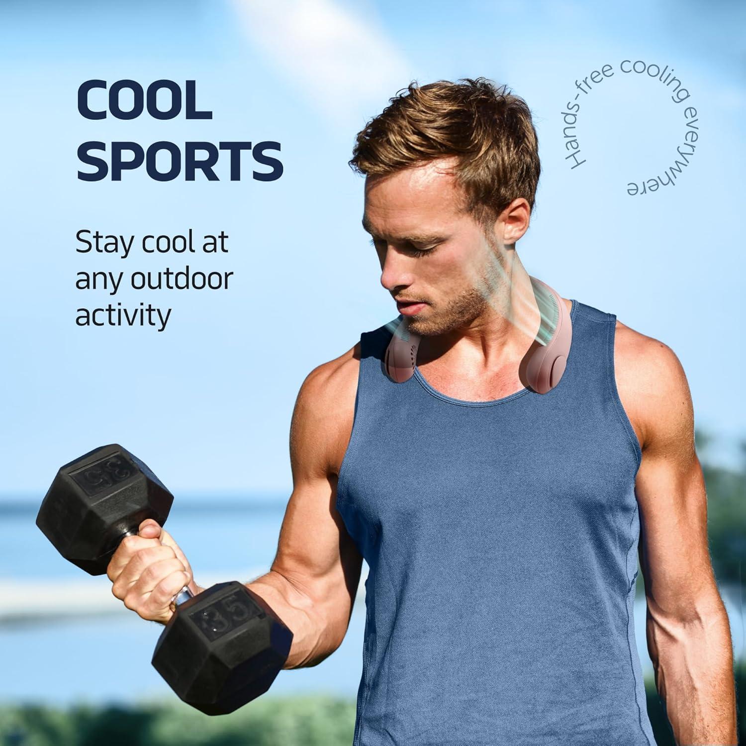 Ventilador de Cuello NEXAIR NF011-PK Recargable 3 Velocidades