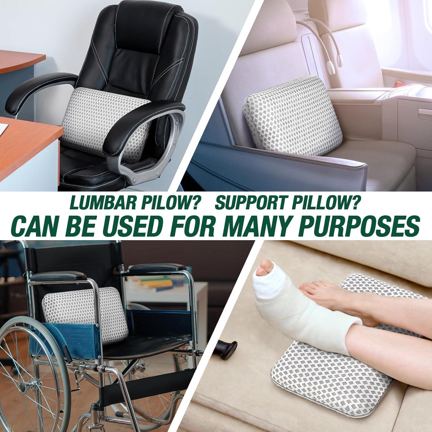 Almohada de Viaje Fulocean Mediana Espuma de Memoria Gris