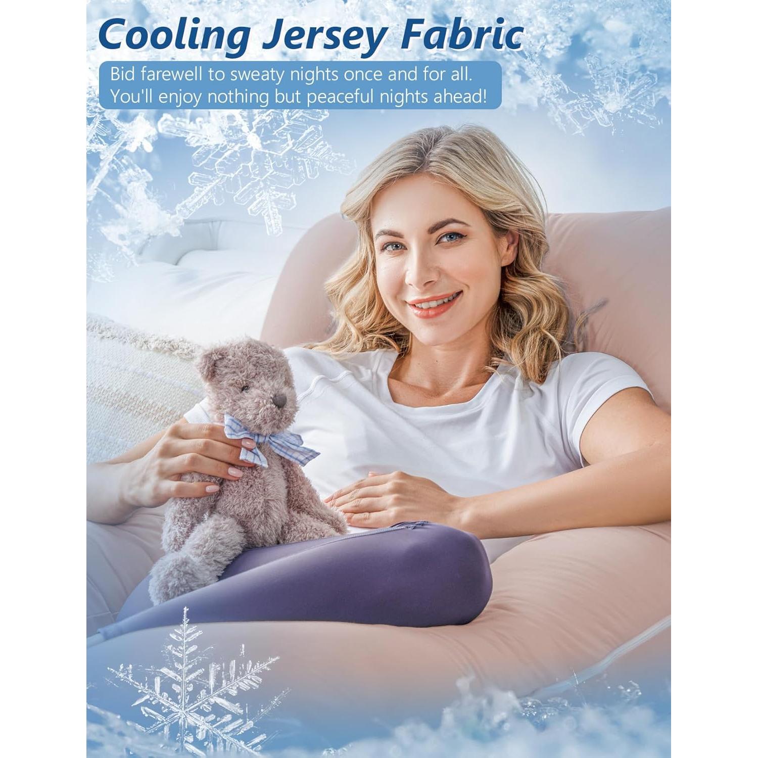 Almohada de Embarazo Meiz en Forma de U Refrigerante 139.7 cm