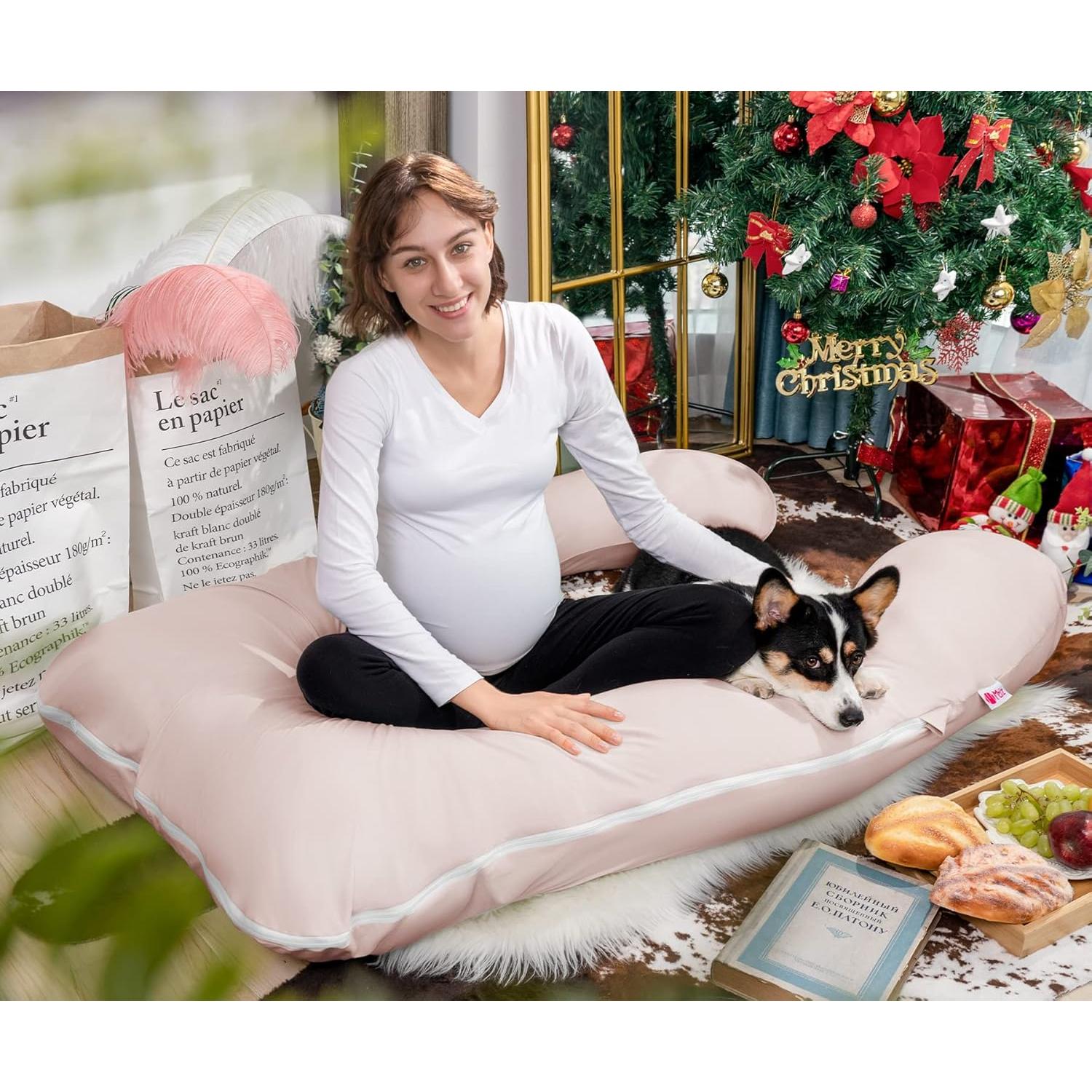 Almohada de Embarazo Meiz en Forma de U Refrigerante 139.7 cm